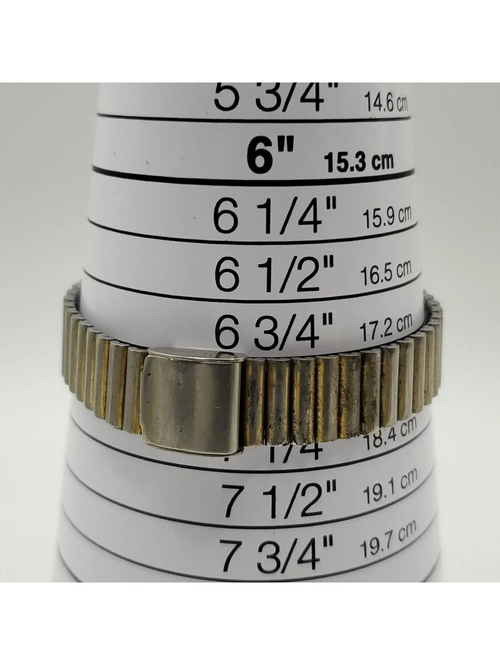 Vintage Timex Q Quartz 25mm Two-Tone Womens Adjustable Band Watch New Battery